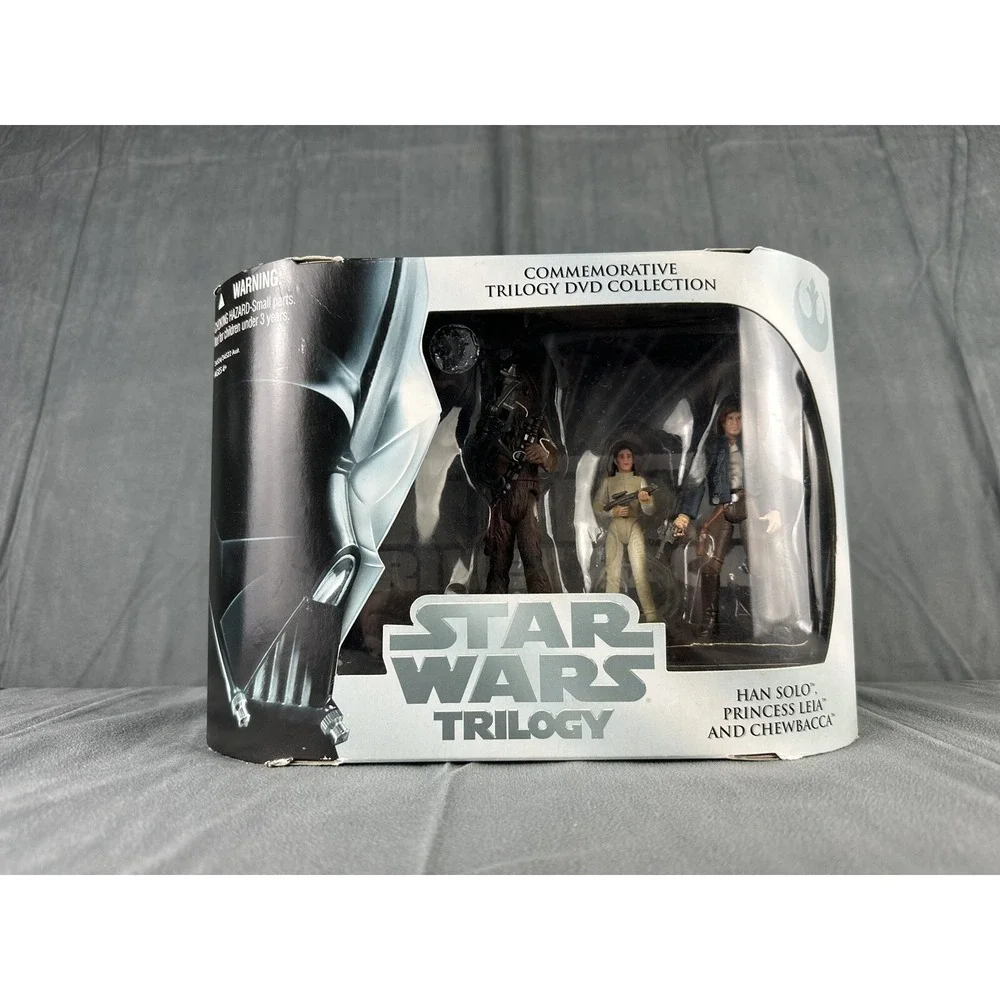 Star Wars Trilogy Commemorative Action Figure Collection Han Solo Leia Chewbacca